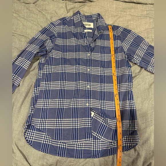 Grayson blue gingham button up - Picture 4 of 5